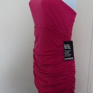 Express Dresses - 💖Express Hot Pink One Shoulder Bodycon Dress Express Dresses - 💖Express Hot Pink One Shoulder Bodycon Dress